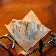 Yosemite Valley's catedral pedras Educação escalada 3d mapa topo lidar 3d print model - Mito3D