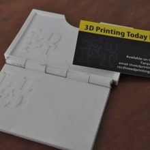 branco negócio cartão gravadora moda acessórios 3dpt estampagem relevo 3d print model - Mito3D