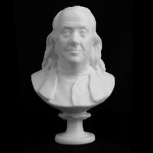benjamin franklin met york scan bust sculpture marble newyork benjaminfranklin houdon 3d print model - Mito3D