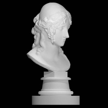 hélène troie numérisation buste londres sculpture marbre 19thcentury trojanwar helenoftroy grande bretagne 3d print model - Mito3D