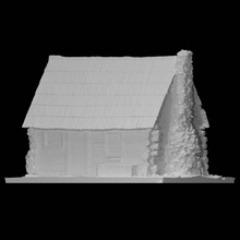 Yosemit Bergsteiger Kabine Fotoscan Scan Photogrammetrie Log agisoft 3d print model - Mito3D