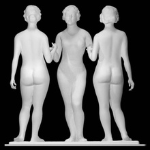 nymphs scan sculpture bronze nymph grace group figurative maillol 3d print model - Mito3D