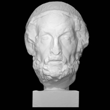 cabeza homero escanear busto griego retrato romano Roca mármol poeta 3dprint 3dscan patrimonio cultural filosofía 3d print model - Mito3D