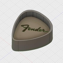 guitar pick plug ear gauge fender 3d print model - Mito3D