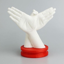 peace freedom hands sculpture & garden gesture 3dscan 3d print model - Mito3D