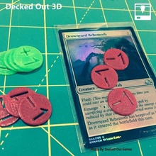 mtg magic gathering life tokens counters markers buff trackers tabletop games boardgames cards magicthegathering coins dnd ccg debuff 3d print model - Mito3D
