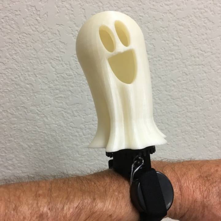 lighted motorized halloween ghost bracelet & garden costumechallenge 3D print model - Mito3D