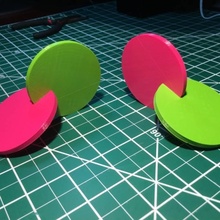 disco wobbler juguetes juegos 3d print model - Mito3D