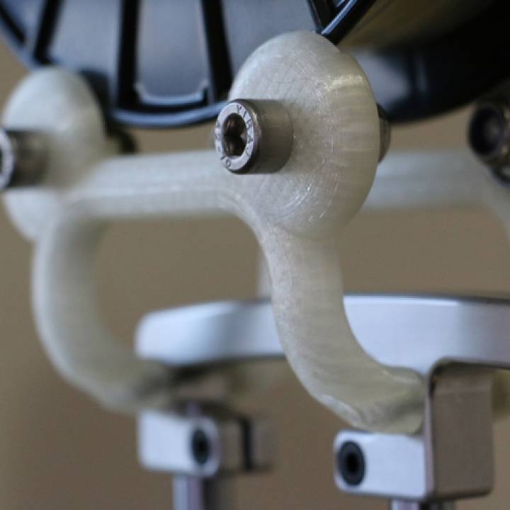 Printrbot einfach Metall Spule Halter Unterstützung bauen 3d Drucker Filament 3D print model - Mito3D