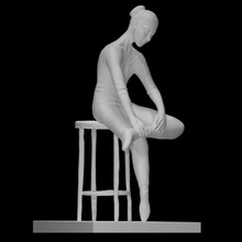 jeune danseuse l'opéra royal hall londres numérisation sculpture médaille bronze contemporaine ballerine danseur 20eme siècle 3d print model - Mito3D