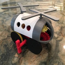pla printemps moteur liquidation hélicoptère jouets Jeux 3d print model - Mito3D