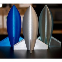 simple spannerhands rocket vase mode toys & games corkscrew singleoutline 3d print model - Mito3D