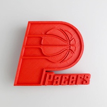 ındiana pacers logosu sanat hayranı logo spor 3d print model - Mito3D