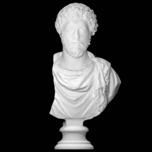 busto Marco Aurelius escanear escultura mármol filósofo aurelio estoicismo 3d print model - Mito3D