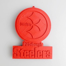 steelers pittsburgh logo fan art sport 3d print model - Mito3D