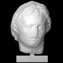 portrait alexander great scan head marble 3d print model - Mito3D