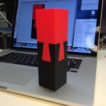 imposible encajar cubo alto formar 3d impreso pla juguetes juegos 3d print model - Mito3D