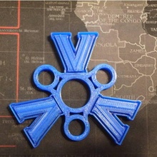 villanova agitarsi filatore wingnut2k giocattoli Giochi giocattolo mano 3d print model - Mito3D