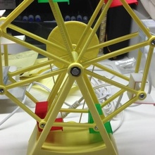 ferris wheel toys & games toy pla pulley replicator 2 sketchup makerware 3d print model - Mito3D