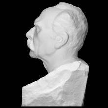 revitsky's portrait scan head marble revitsky 3d print model - Mito3D