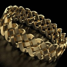 trenza nudoso joya anillo joyería Moda 3d print model - Mito3D