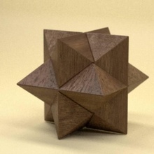 entrelazado madera rompecabezas jardín decoración 3d print model - Mito3D