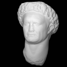 bust vespasian scan sculpture marble emperor 3d print model - Mito3D