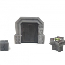 estrella guerras imperial asalto personalizado puerta soporte tokens mesa juegos guerra Galaxias abierto puertas Deckedout3d 3d print model - Mito3D
