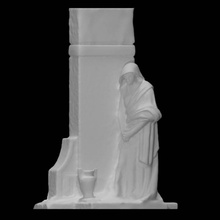 woman crying tomb scan figure memorial gravestone 3d print model - Mito3D