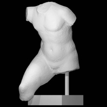 torso running youth scan bust figure young 3d print model - Mito3D
