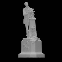 monumento emmanuel fr miet Varredura figura Fremiet 3d print model - Mito3D