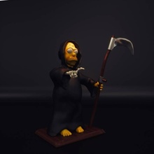 homer grim reaper fan art simpsons homersimpson 3d print model - Mito3D