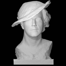 countess bendern scan bust sculpture woman bronze 3d print model - Mito3D