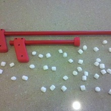 mini marshmallow arma fogo rifle adereços cosplay 3d print model - Mito3D