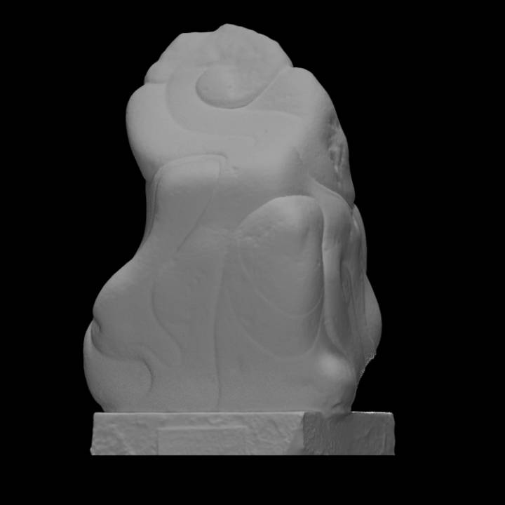 abstract figure scan stone public 3D print model - Mito3D