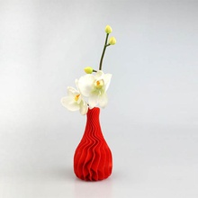 twisted style vase 2 & garden decoration supportfree 3d print model - Mito3D