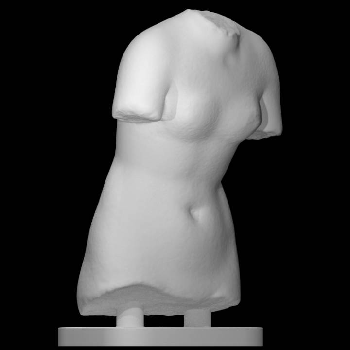 torso Venere scansione dea scultura frammento 3D print model - Mito3D