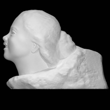 nike escanear niña cabeza 3d print model - Mito3D
