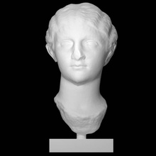head attributed antonia minor scan bust roman sculpture antonia-minor 3d print model - Mito3D