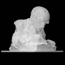 retrato lev Tolstói escanear busto escritor 3d print model - Mito3D
