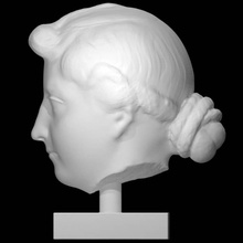 head livia scan bust sculpture marble octavian 3d print model - Mito3D