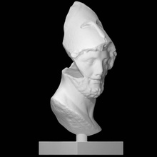 strategos scan bust sculpture soldier marble heroic 3d print model - Mito3D