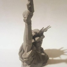 statue liberty bust - glock edition education 3d print model - Mito3D