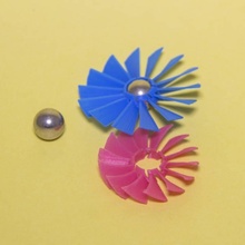 marble turbine tops education air spinningtop spinner galactops spinningtops 3d print model - Mito3D
