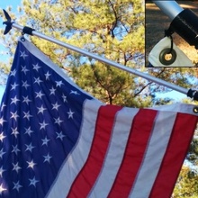 enchevêtrement drapeau collier trousse jardin Amérique Etats Unis pôle furl merica 3d print model - Mito3D