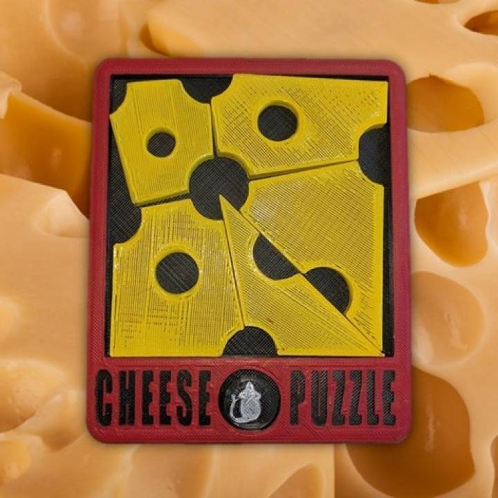 formaggio puzzle giocattoli Giochi 3D print model - Mito3D