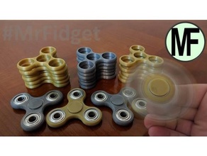 tri fidget spinner toy toys & games everydaycarry trispinner tri-spinner quick print fidgetspinner edc adhd day carry focus tool small 3d print model - Mito3D
