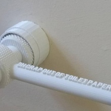 emoji tuvalet kağıt Kulp destek Bahçe kağıdı 3d print model - Mito3D