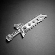 puntiagudo espada colgante pendiente joyería 3d print model - Mito3D