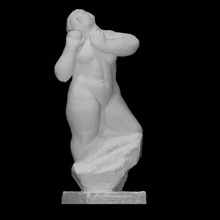 putting shot scan figure woman limestone 3d print model - Mito3D